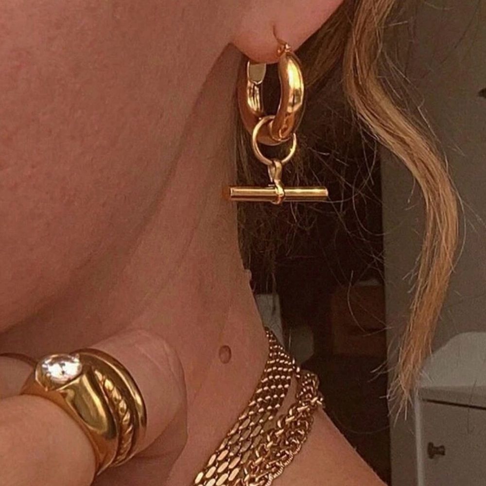 Statement hoop earrings N673